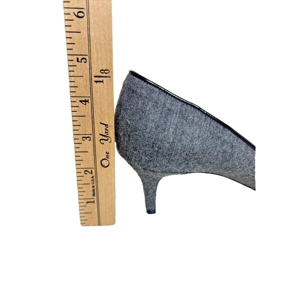 Jimmy Choo Women’s Gray Flannel Kitten Heel Shoes Size 39 1/2/9.5 US - Picture 13 of 13